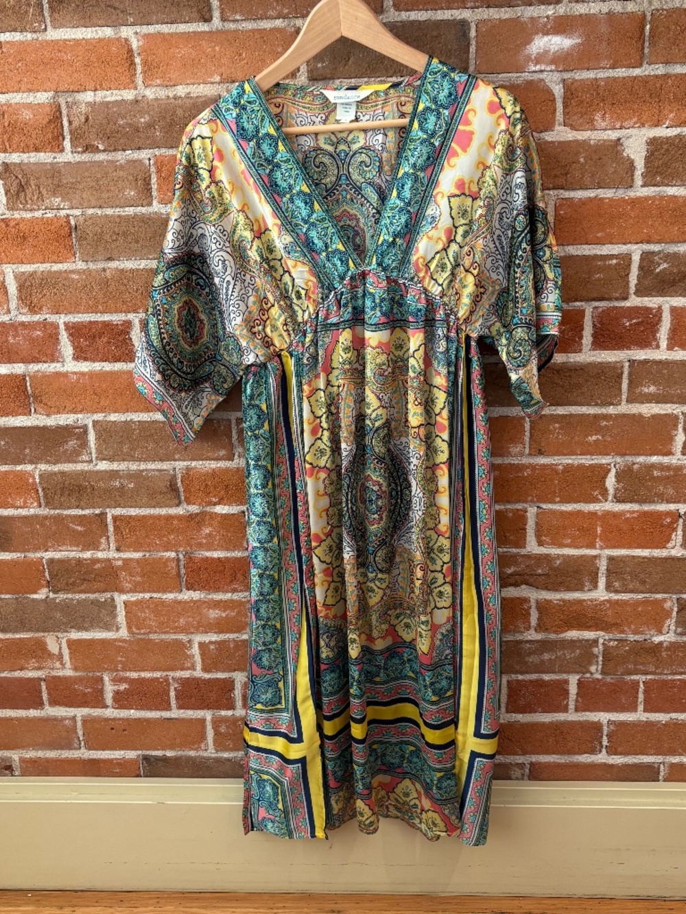 Sundance Bella Verona Boho Mixed Print Dress - size S